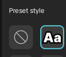 CapCut Aa preset